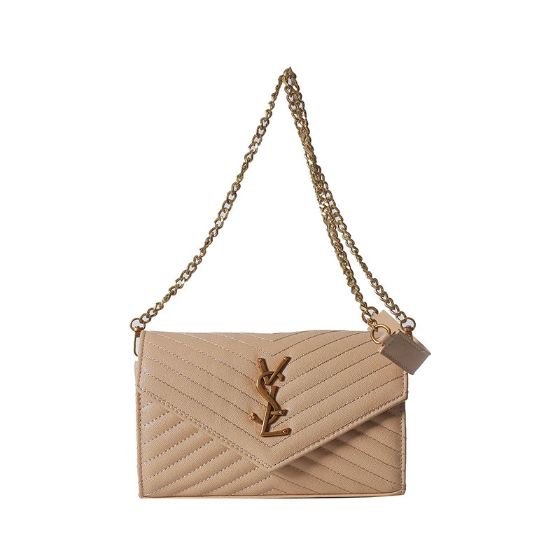 Luxury women's chain strap shoulder bag, elegant women's crossbody bag, casual travel women's handbag