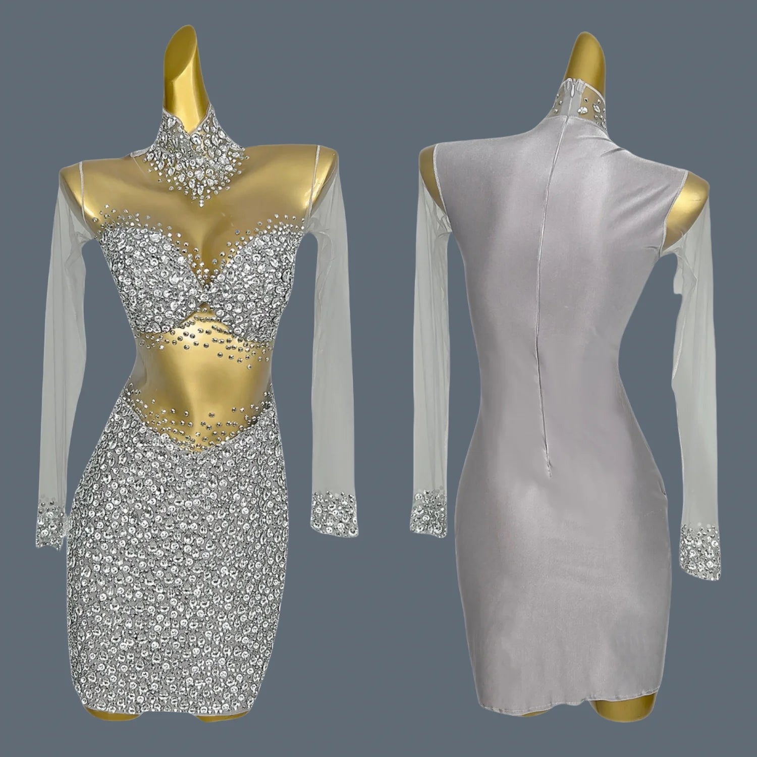 Luxury Red Diamante Short Cocktail Dress Sparkling Crystal Beaded Sexy Mini Dress Vestidos Para Eventos Especial Wangshazuan