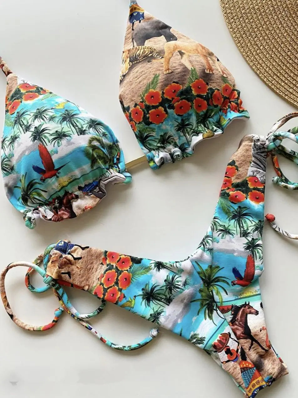 RUOTONGSEPT Bikini Women's Swimsuit 2022 New Swimwear Female Sexy Bikinis Set Push up Swimming for Bathing Suit Women Swimsuits QS03