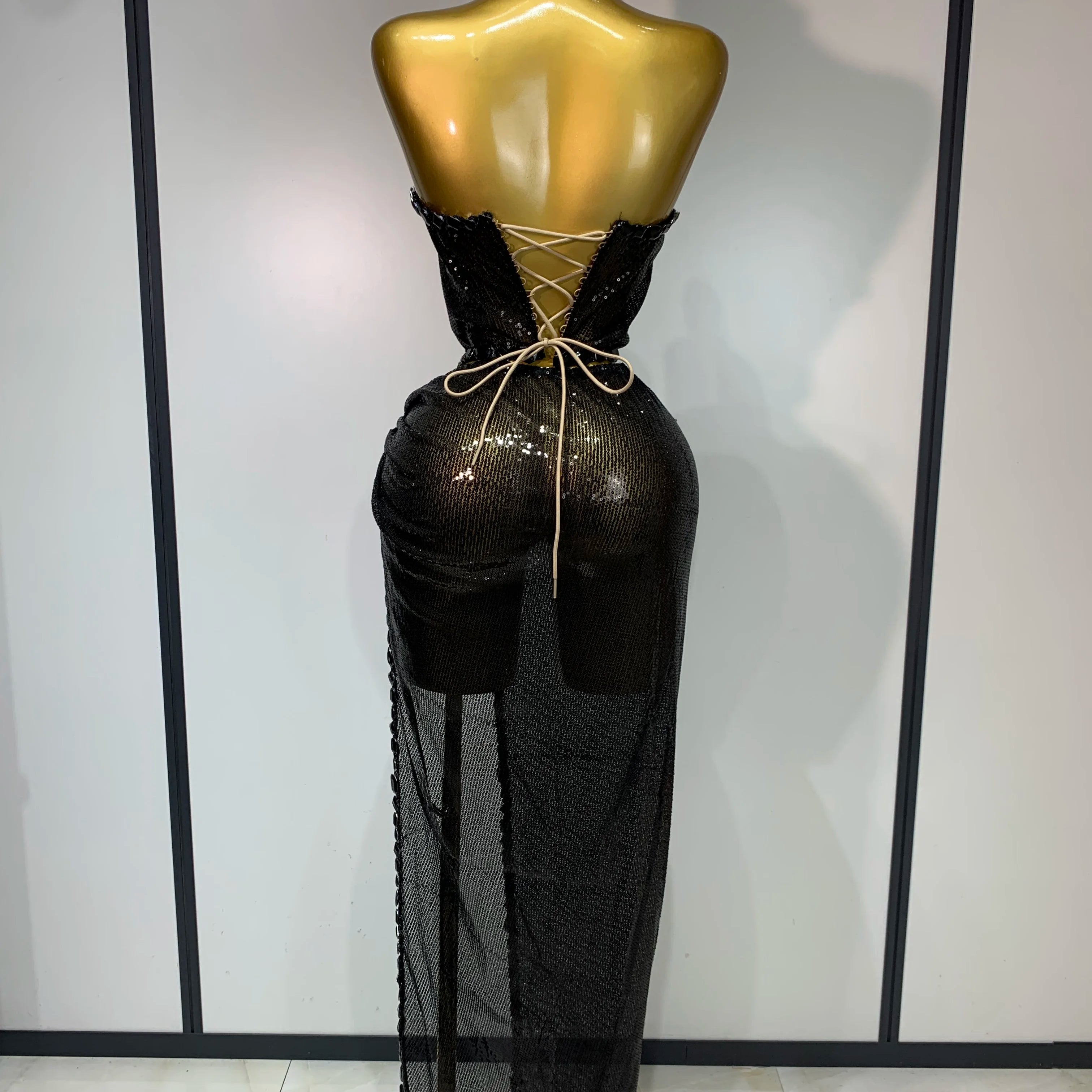 Sexy Shiny Diamond Two Piece Set 2025 Women Evening Celebrate Festival Luxury Birthday Party Nightclub Singer Stage costume