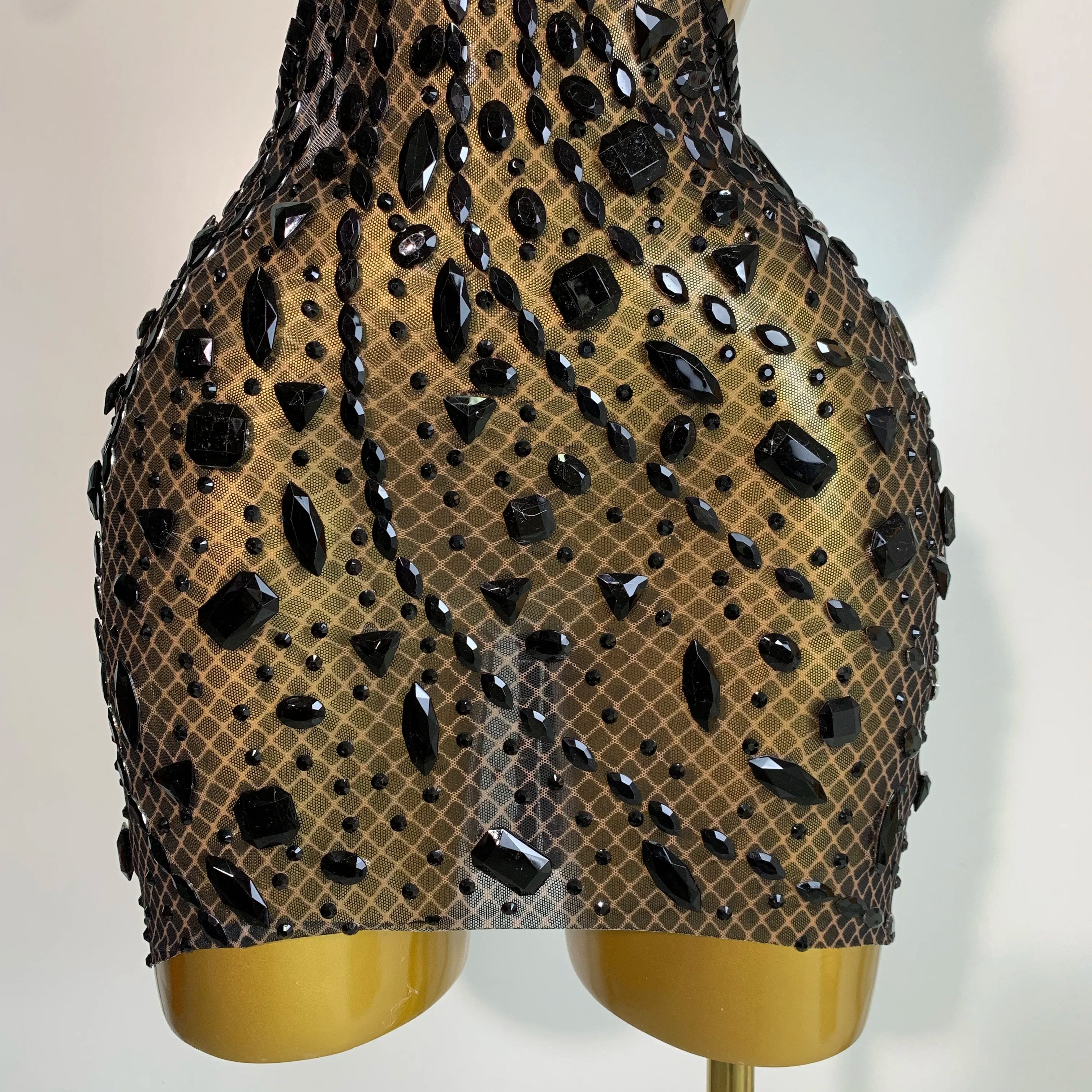 Arrival Women 2025 Sexy Backless Hollow Out Diamond Evening Prom Gown Birthday Luxury Celebrate Stage Nightclub Outfit