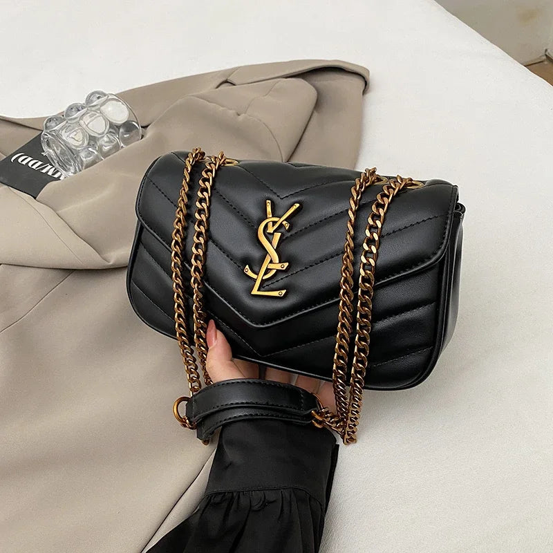 Luxury Solid Color Crossbody Messenger Bag - Trendy Paris Fashion Tote With Superstar Appeal