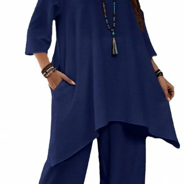 2 Piece Women Sets 2025 New Arrival Plus Size Spring Autumn Matching Sets Top And Pants Suits Outfits Oversized Clothing