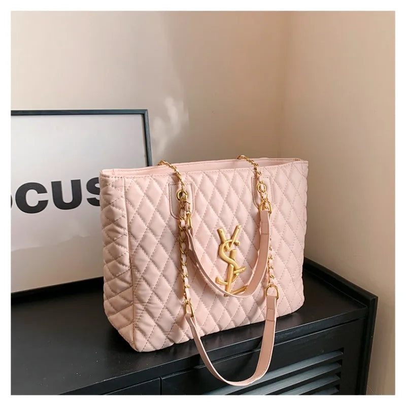 Elegant Women's Leather Fashion Shoulder Tote Designer Bag Luxury Classic Crossbody Handbag For Daily Trend Wear