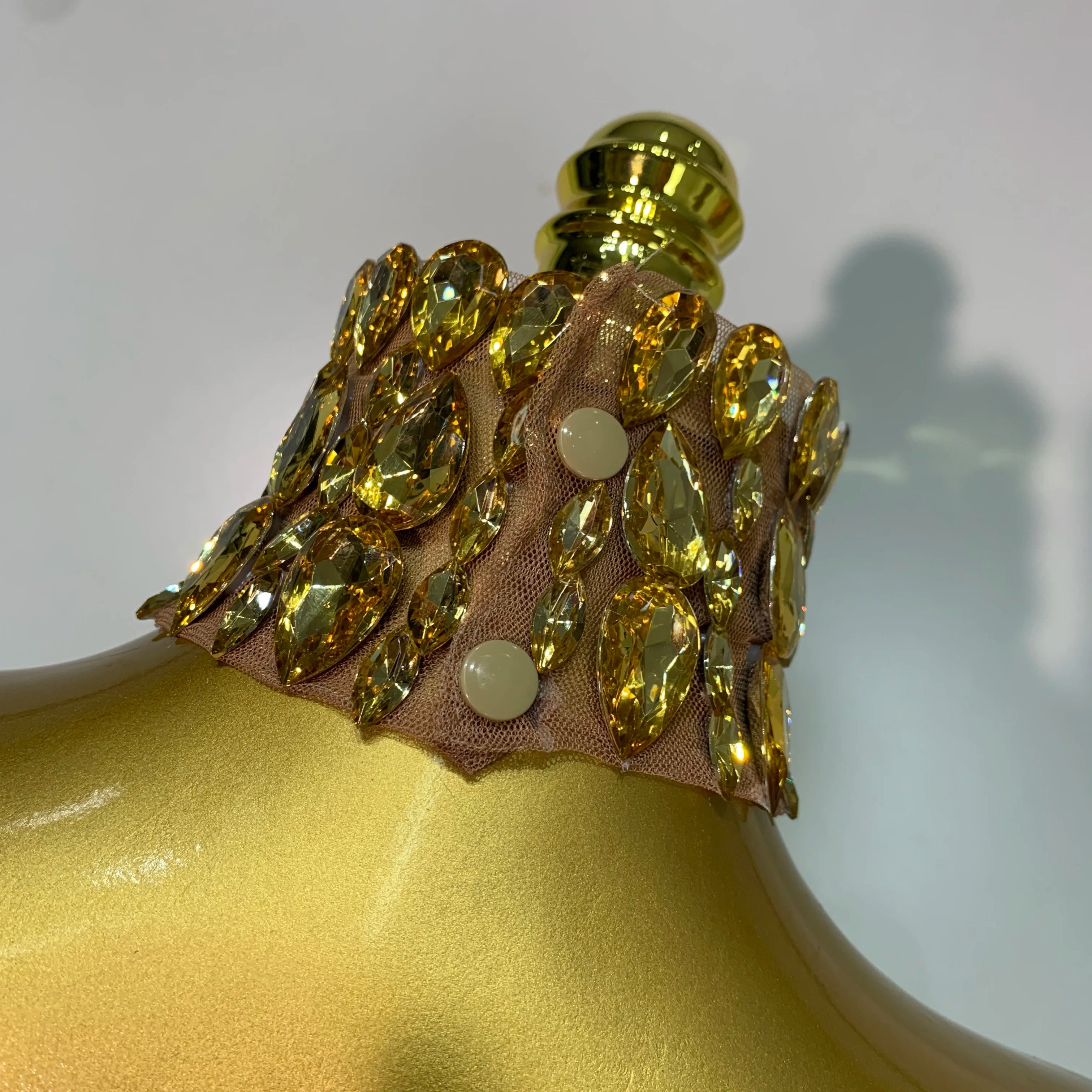 Shining Rhinestones Sexy Transparent Mesh Top Women Evening Party Celebrate Fashion Show Singer Dancer Nightclub Stage Costume