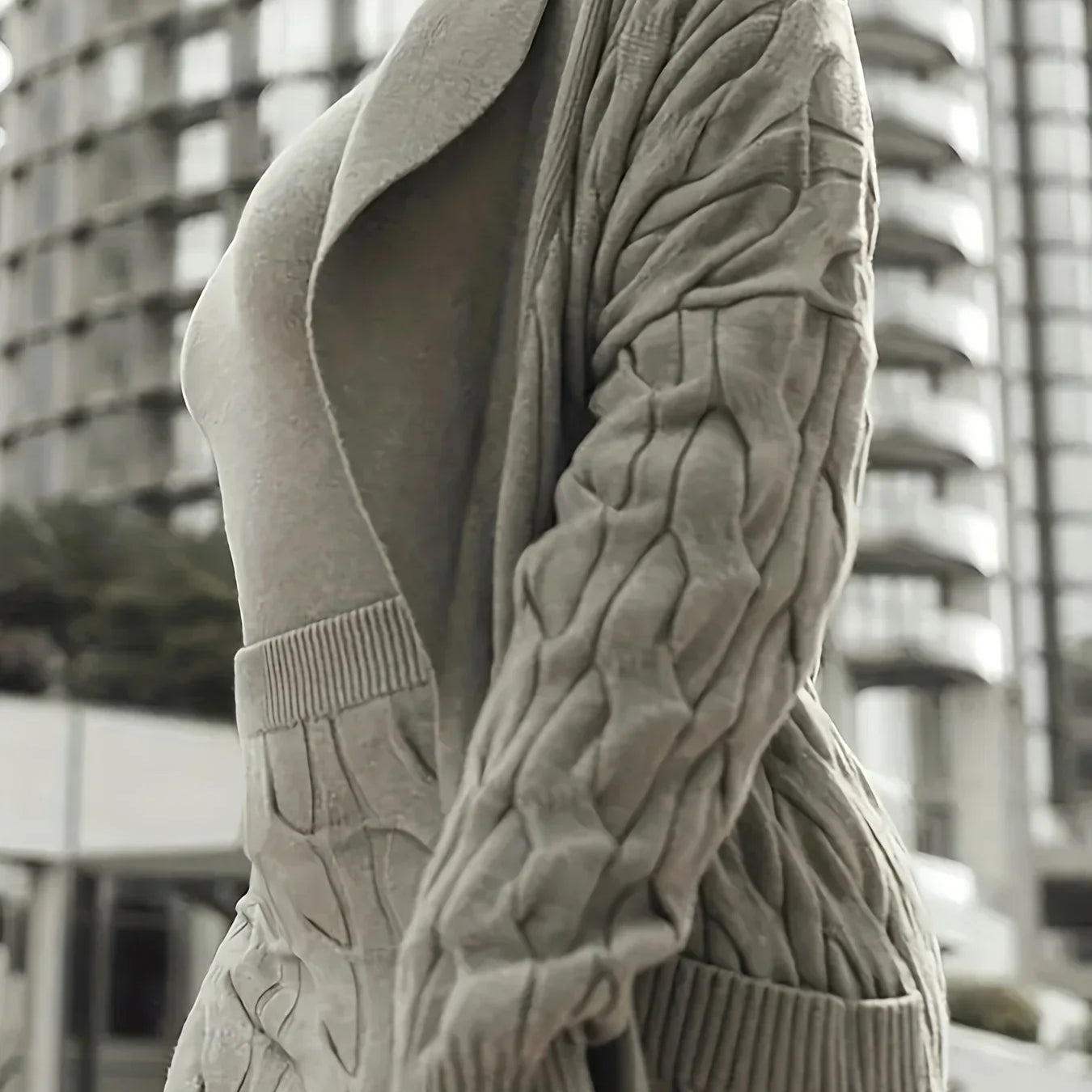 Winter Chic Three-Piece Knit Set Women Open Front Pocketed Cardigan Sleek Turtleneck Sweater With High-Waist Skirt Perfect