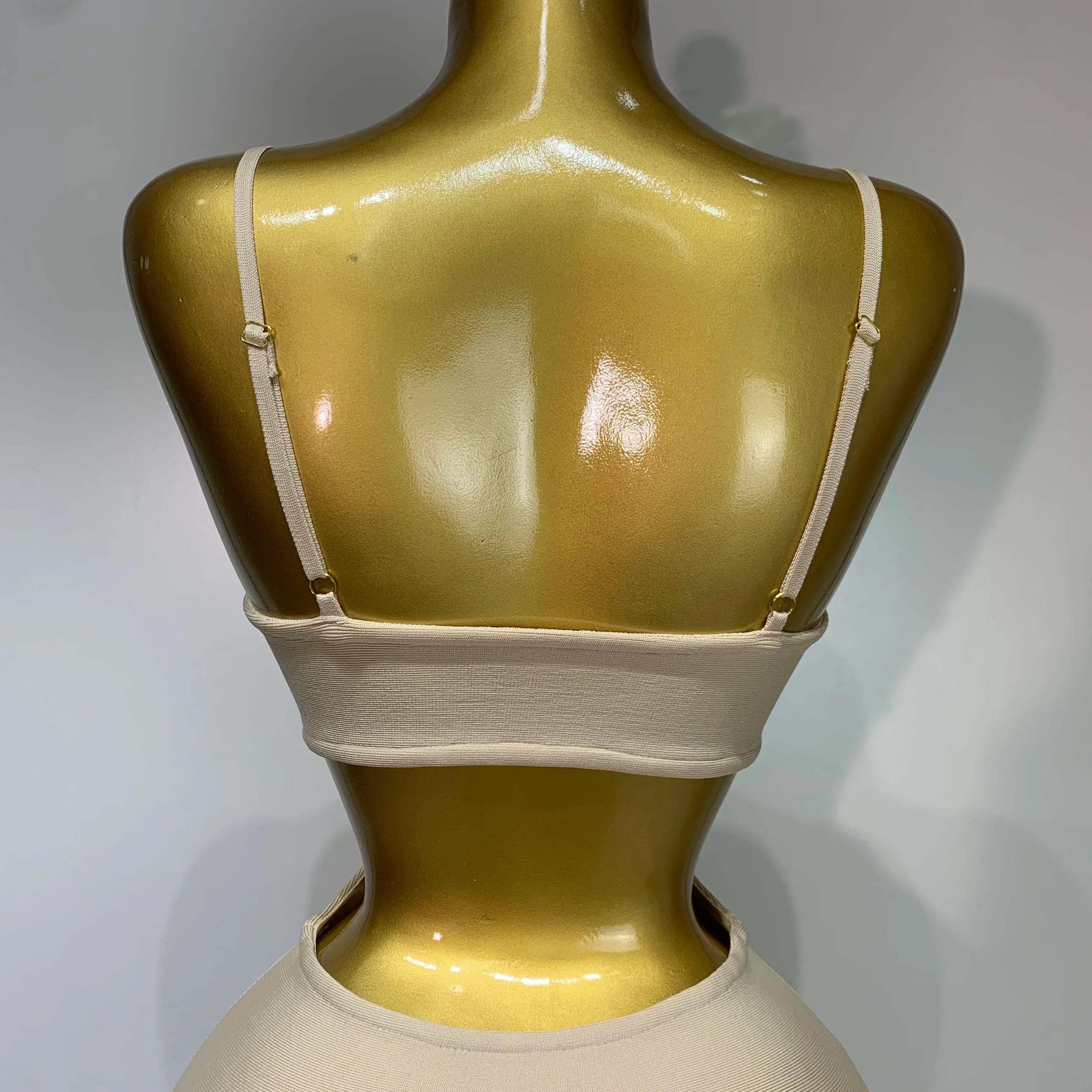 Women Sexy V Neck Backless Khaki Bodycon Bandage Dress  Celebrity Elegant Evening Club Party Luxury Birthday Dress