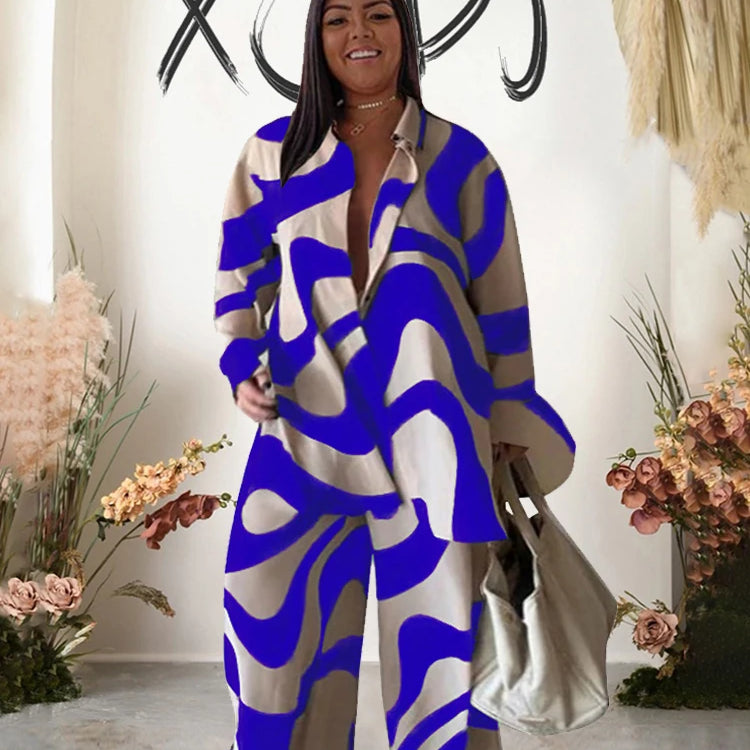 2 Piece Sets Outfits Loose T-shirt Long Pants Casual Elegant Woman Sets Female Fashion Suits Plus Size Dropshipping Wholesale