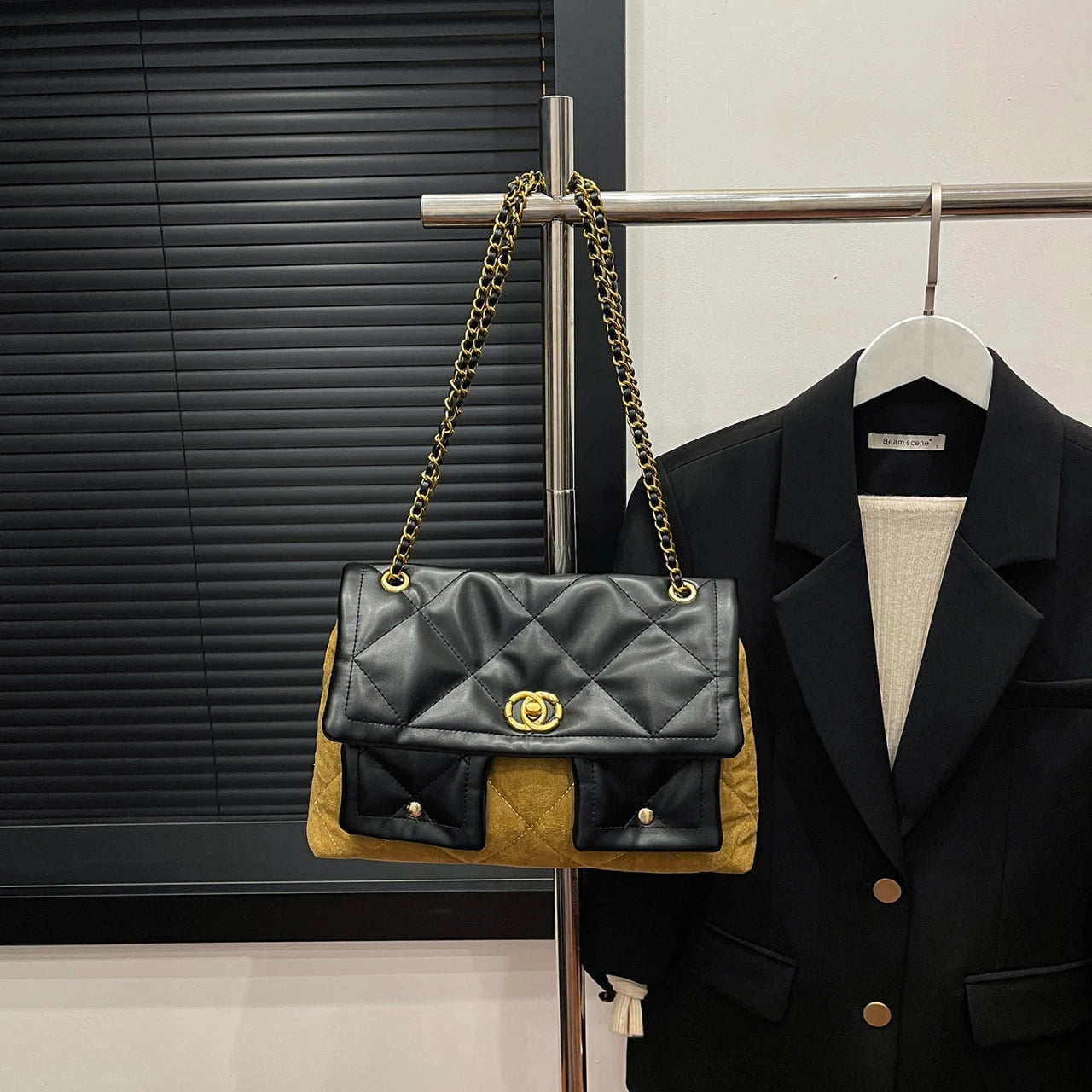 Fashion Women's Leather Crossbody Bag Luxury Elegant Shoulder Handbag Classic Designer Tote For Modern Ladies