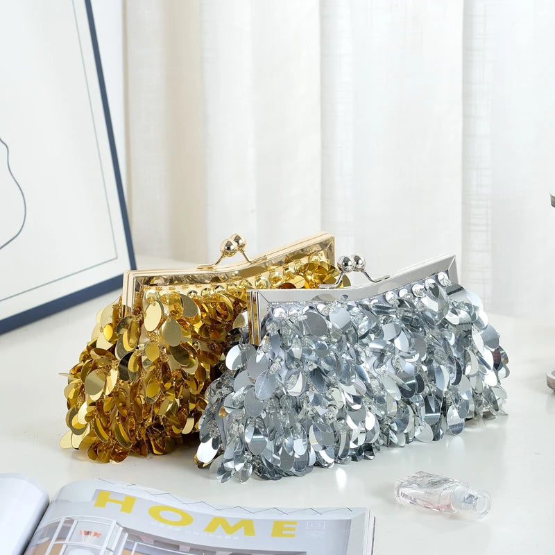 Selighting Sparkly Rhinestone Clutch Purse for Women Formal Beaded Crystal Evening Bag Wedding Prom Cocktail Party Handbag