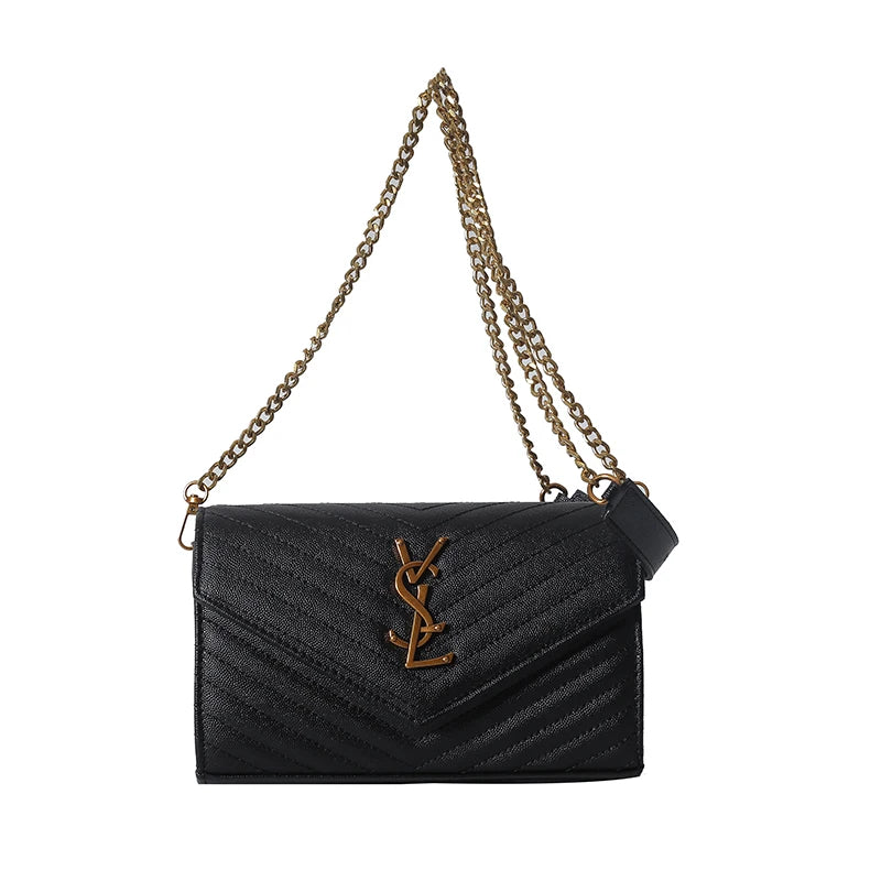 Luxury women's chain strap shoulder bag, elegant women's crossbody bag, casual travel women's handbag