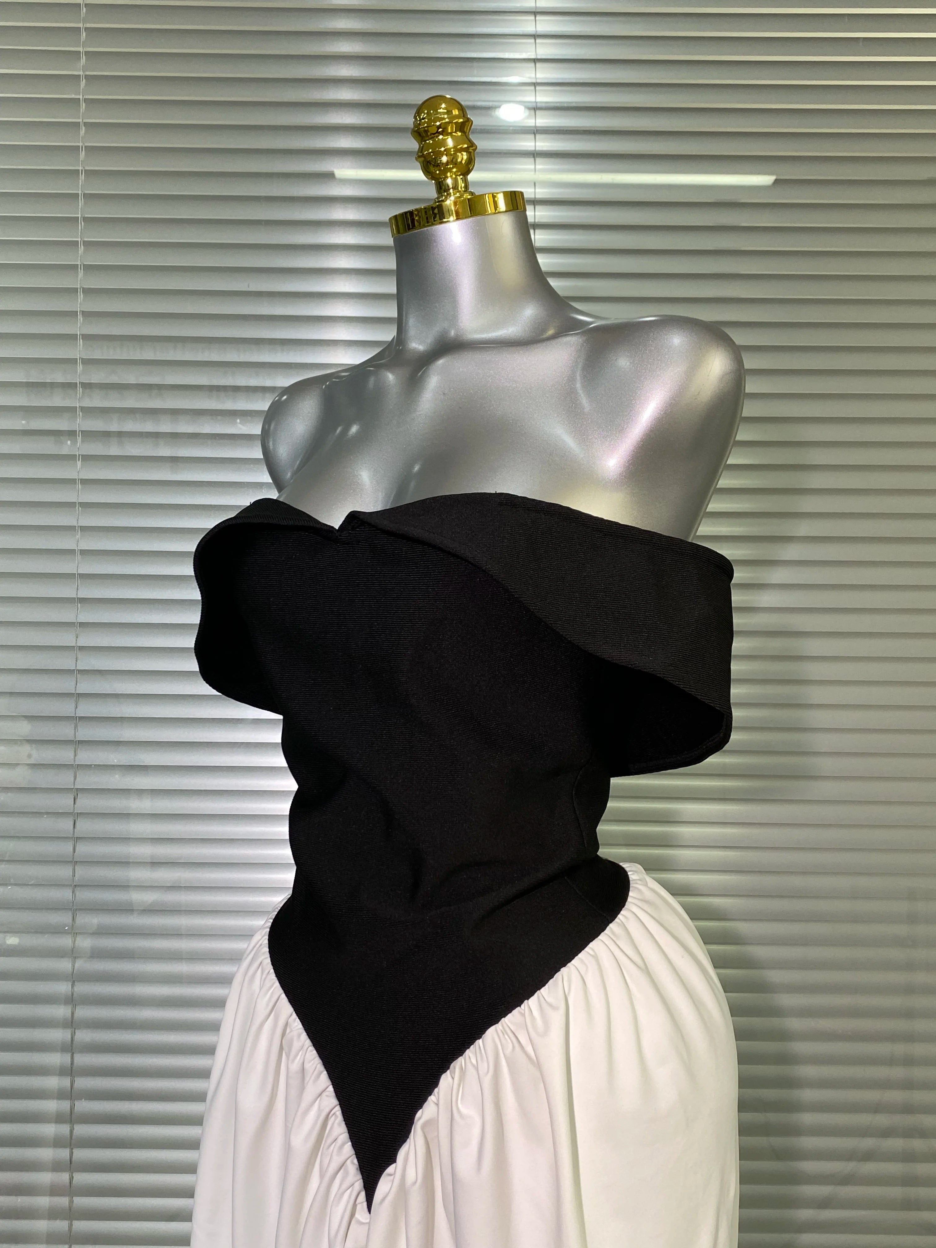 Brand New 2025 Women Sexy Off Shoulder Bandage Bodycon Maxi Dress Flower Evening Party Dress Vestido