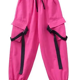 Kids Hip Hop Ballroom Dancing Costumes for Girls Jazz Dance Clothes Stage Wear Shirt Pants Top Vest Outfits Child Dancewear pants 1