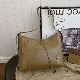 2025 Genuine Leather Tote Bag, Vintage Inspired Shoulder Bag for Women, Unique Retro Purse, Luxe & Timeless
