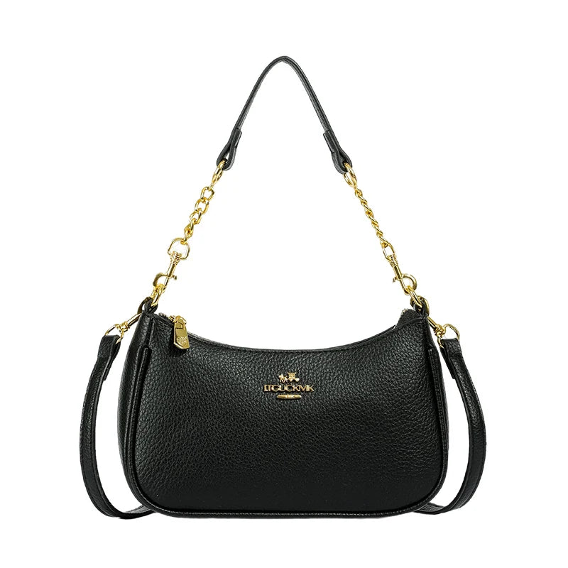 Premium Leather Handbag Tote For Ladies, Shoulder Strap Included Messenger Style Luxury Classic Elegant