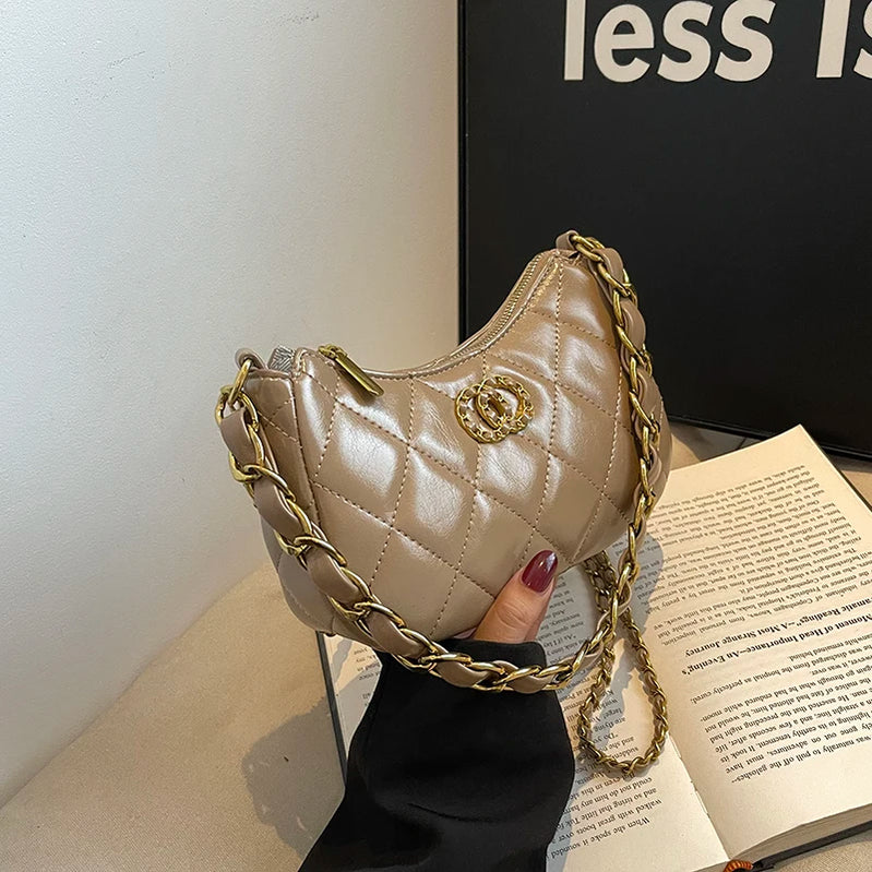 Retro Inspired Women Handbag Luxury Leather Crossbody Bag High End Shoulder Tote Classic Vintage Designer