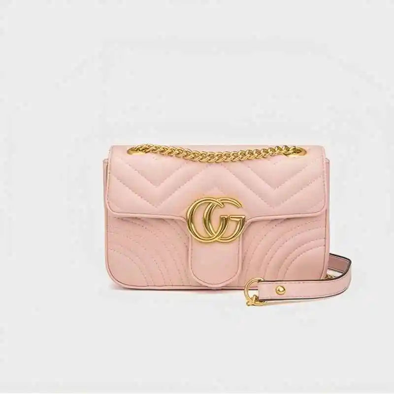 Designer style bag - 2025 hit product - Retro high-end diamond-shaped chain leather bag - Fashionable and classic crossbody bag