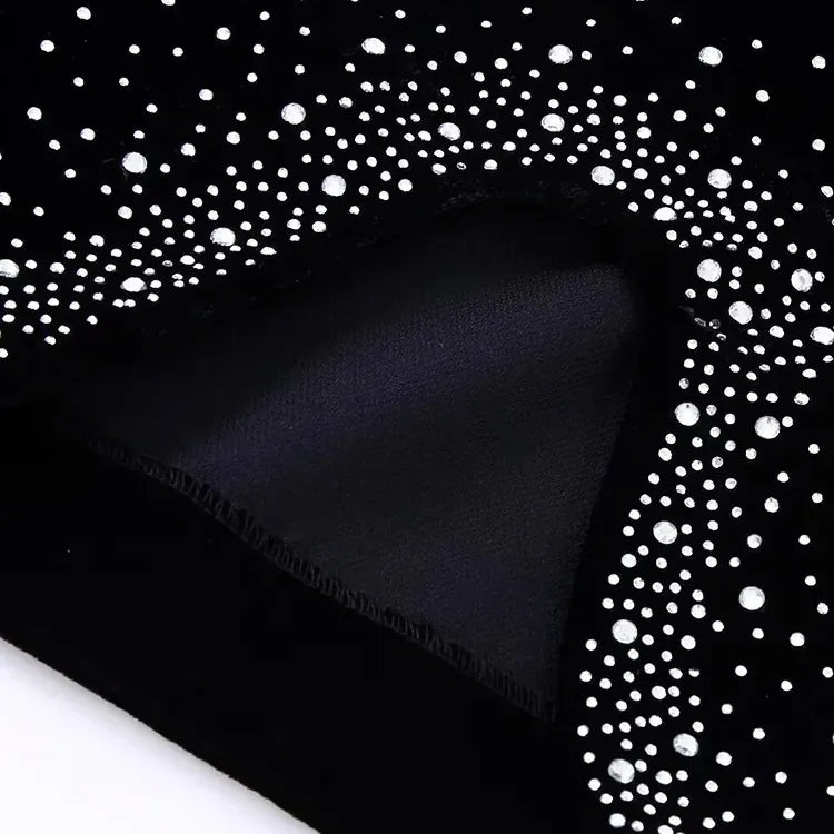 Women Fashion Shinning Sequined Design Irregular Velvet Mini Skirt Faldas Mujer Female Chic Side Zipper Vestidos QUN2663