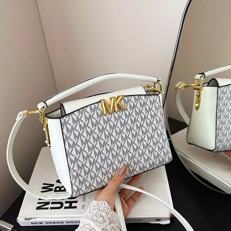 2025 New Small Square Bag - Printed Crossbody Purse, Quilted Chain Strap Shoulder Bag, Lightweight & Elegant