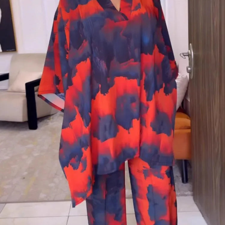 2 Piece Women Sets 2025 New Arrival Plus Size Spring Autumn Matching Sets Top And Pants Suits Outfits Oversized Clothing