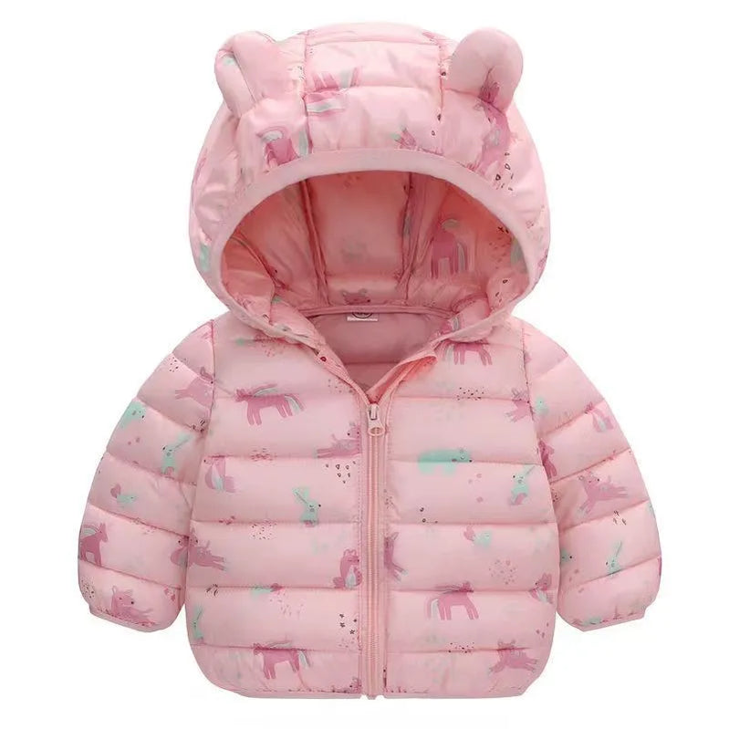 어린이 만화 베어 곰 지퍼 코트 가을 소년 따뜻한 후드 jackets children christmas auterwear