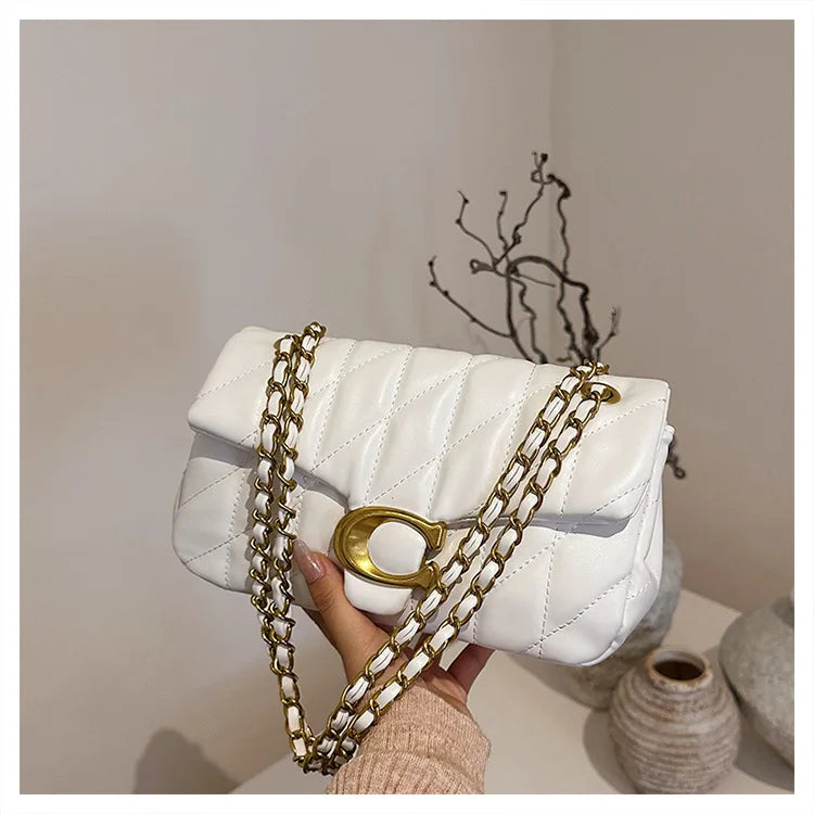 Advanced Chain Diamond Grid Bag, High-quality Women's Small Bag, Small Fragrant Style Crossbody Bag, New Bag, Shoulder Bag