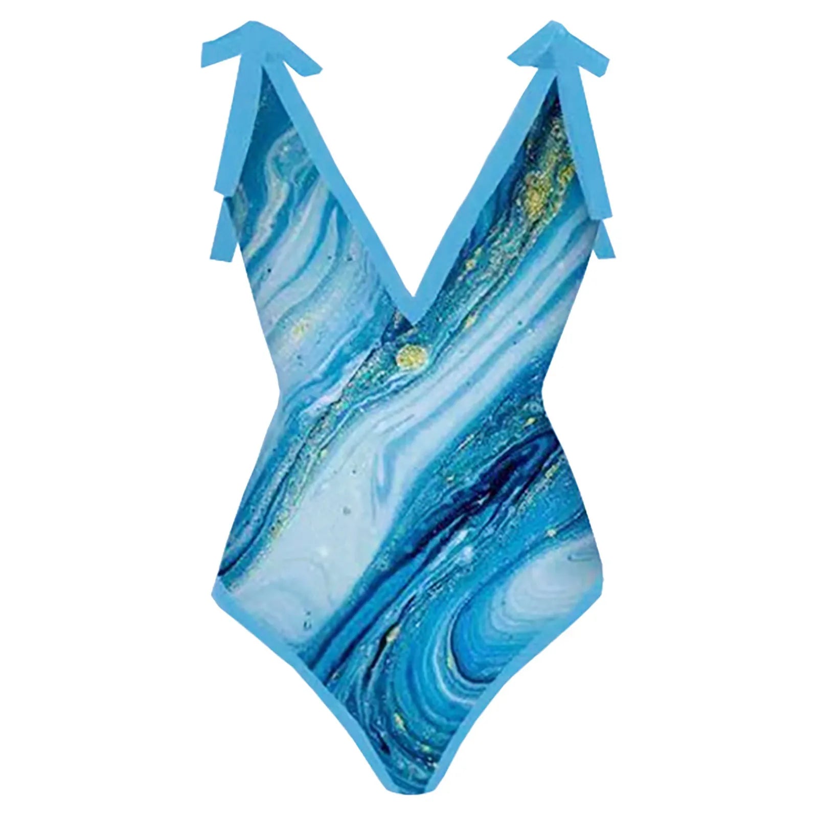 Bikini Women One-Piece Color Contrast Monokini Swimsuit With 1pcs Skirt Cover Up Hawaiian Bathing Suit Trajes De Bano Mujer A