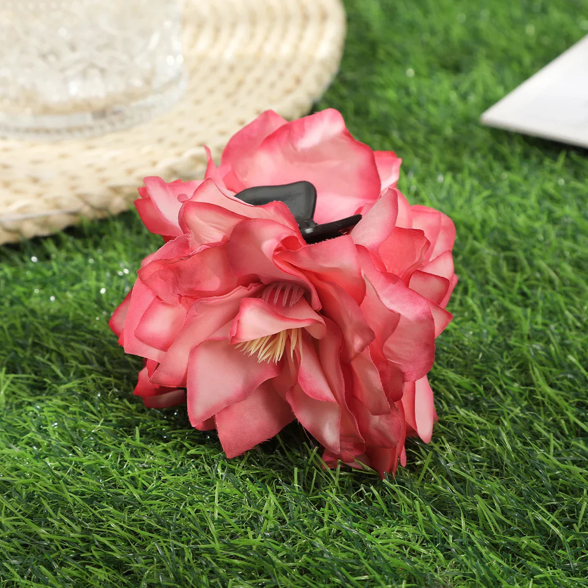 Haimeikang Large Size Flower Hair Clip Claws Hair Crab For Thick Hair Barrettes Hairpins Women Summer Fashion Hair Accessories CB5332A