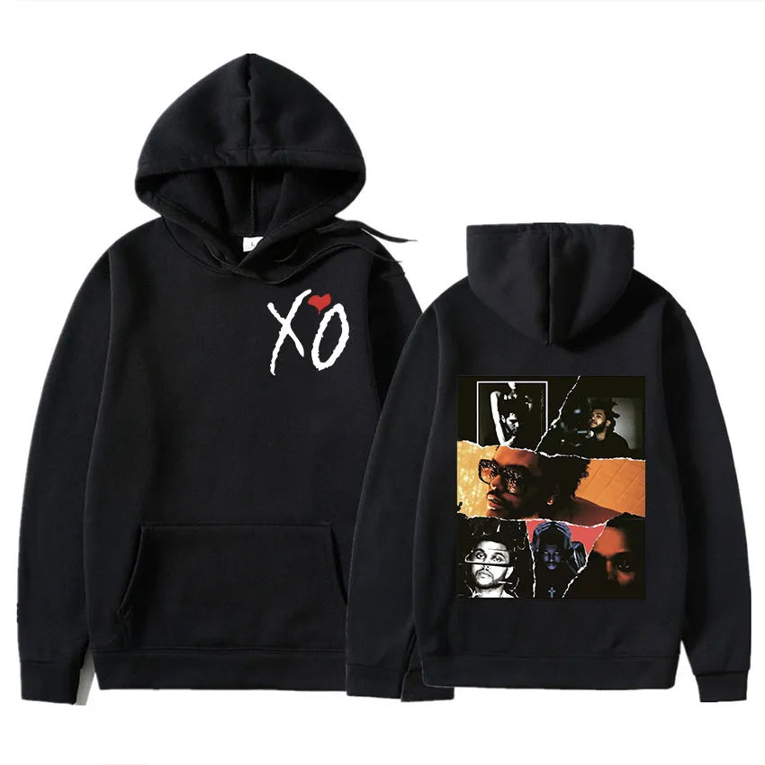Retro The Weeknd grafische hoody na uren tot dageraad print oversized sweatshirt mannen vrouwen hiphop rock hoodies gothic streetwear