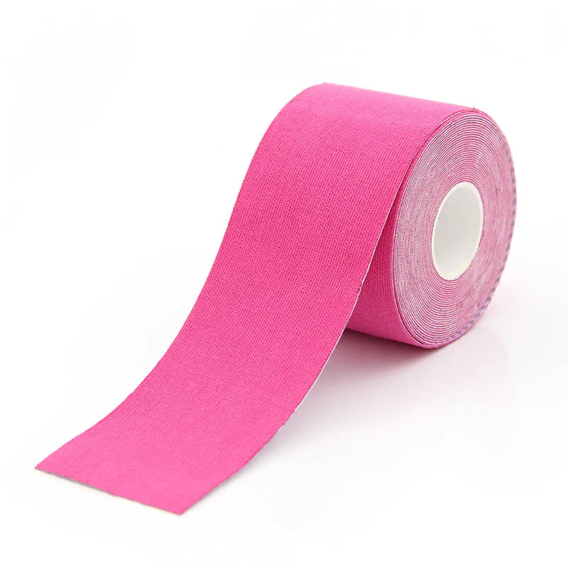 5 Size Kinesiology Tape Medical Athletic Elastoplast Sport Recovery Strapping Gym Waterproof Tennis Muscle Pain Relief Bandage Pink