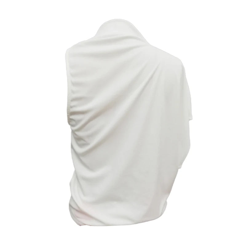 Freeacy Female T-shirt Summer New Stylish Eyes Printed Sleeveless Asymmetrical Tops Women s Daily Casual Streetwaer Shirt