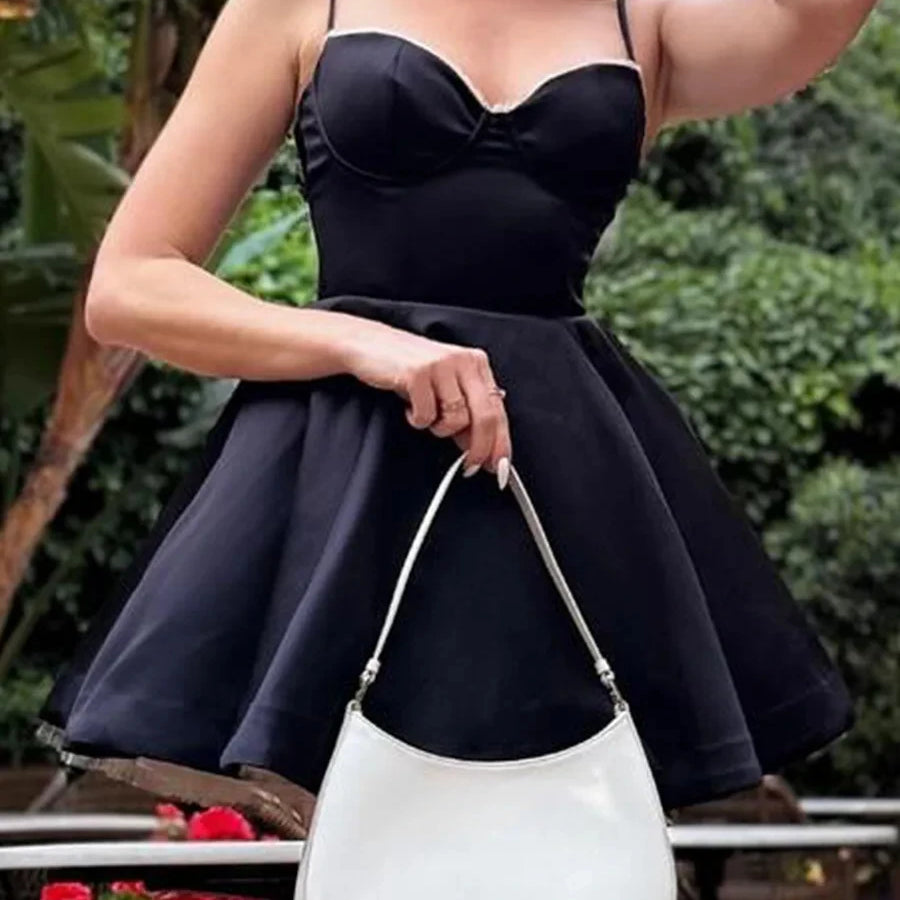 Suninheart Summer Elegant A Line Dress Lovely Floral Print Tulle Skirt Dress Casual Holiday Party Dresses Women 2024 New Arrival