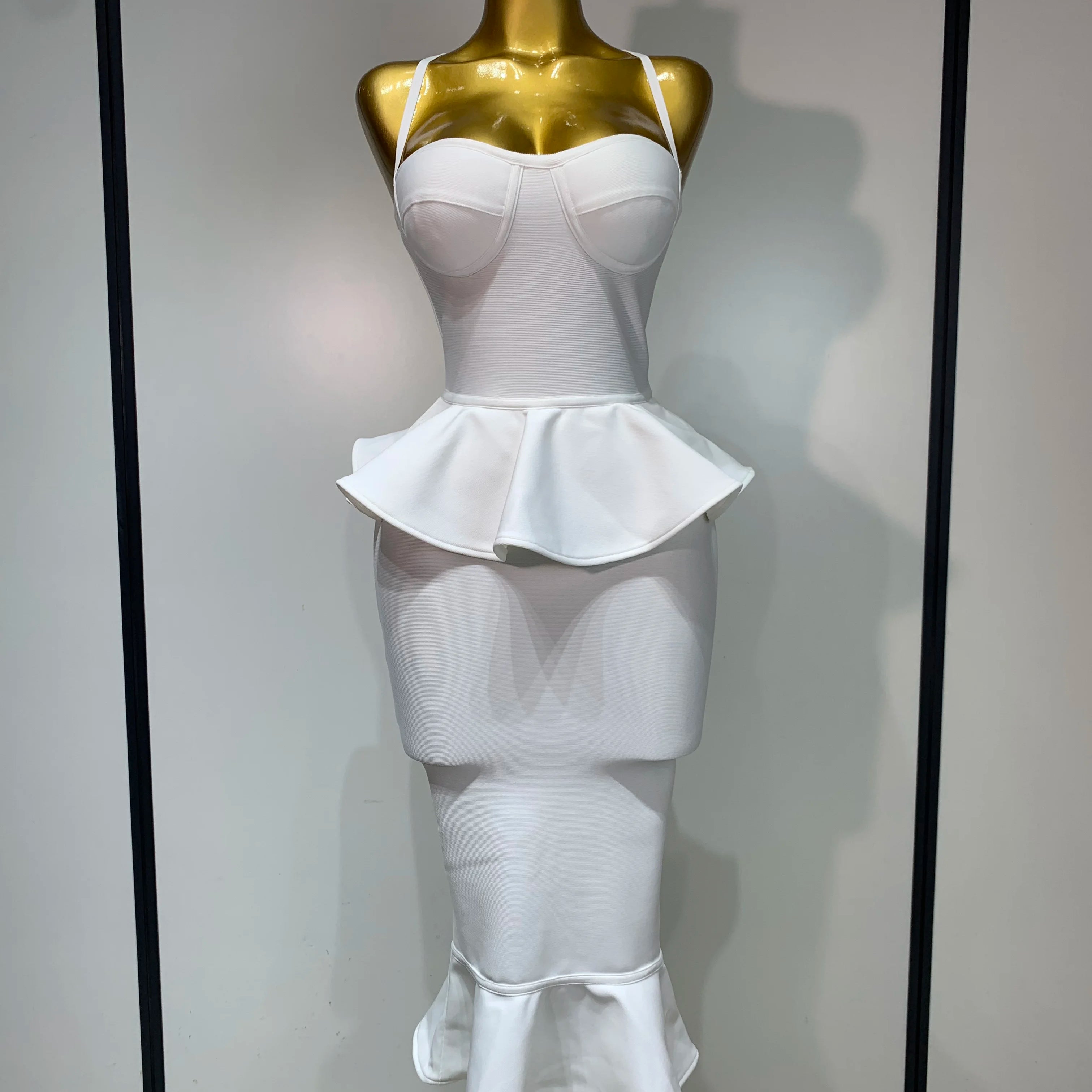 Women Sexy Backless Tierred Bodycon Bandage Dress 2025 Celebrity Elegant Evening Party Club Wedding Dress Birthday Vestido