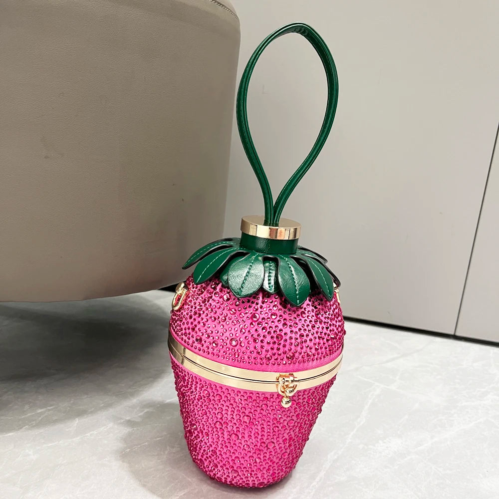 Evening clutch Bag Purses and handbag luxury Designer shoulder bags Clutch purse bucket bag cute shape banquet bag pink