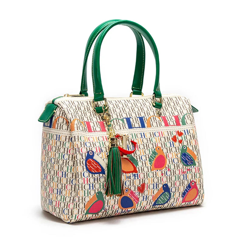 CH Fashionable and Luxury Design Spring 2024 New Women's Handbag Jacquard Colorful Women's Commuting Crossbody Bag style11