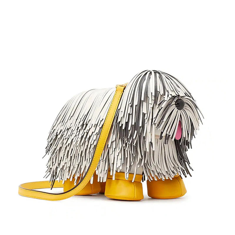 Geldbörsen und Handtaschen für Frauen Luxusdesigner Leder Crossbody -Umhängetasche süße Hundeform Abendparty -Tasche Frauenbeutel