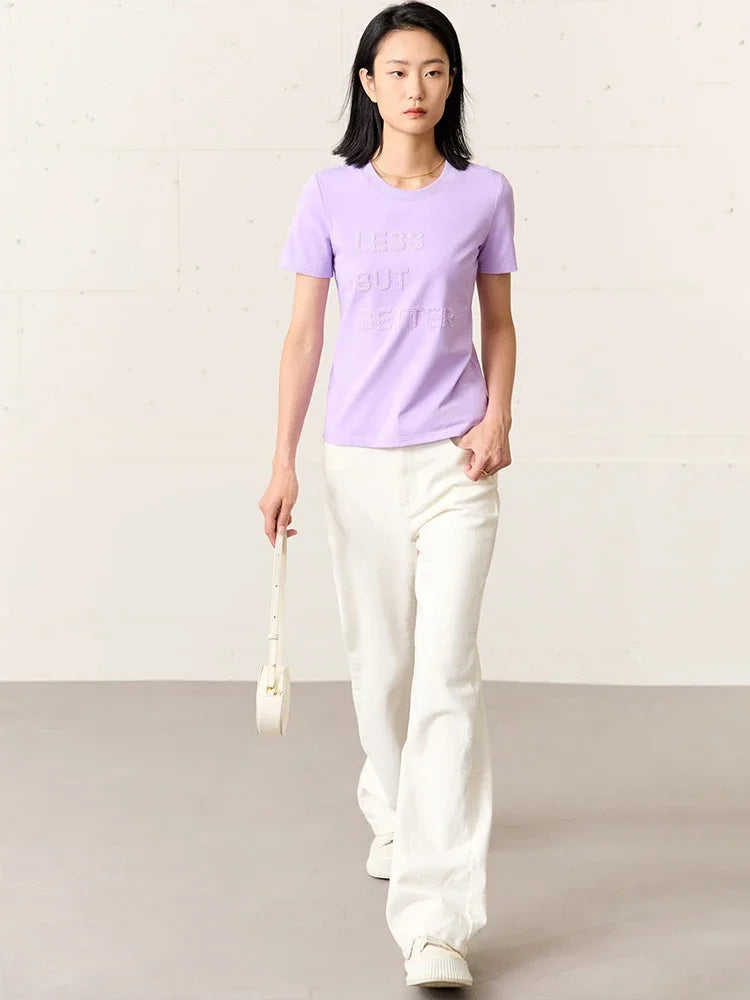 Minimalism Autumn Jeans For Women Straight Trousers Cotton Denim High Waist Wide Leg Casual Loose Pants