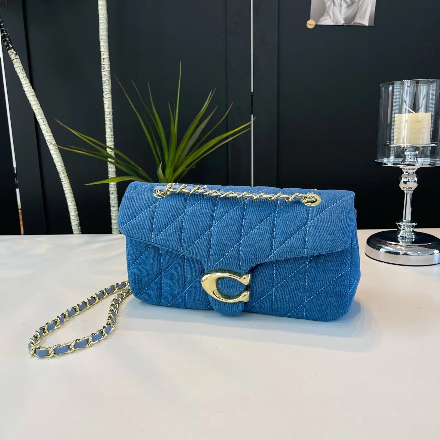 New Fashionable Retro Embroidered Thread Women's Bag, High-end Chain Diagonal Span Bag, Fashionable Versatile Handbag