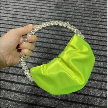 Designer Rhinestones Clutch Purse Bag for Women Handle Bag Leather Shoulder Bag Purse Shiny Crystal Purses and Handbag 17