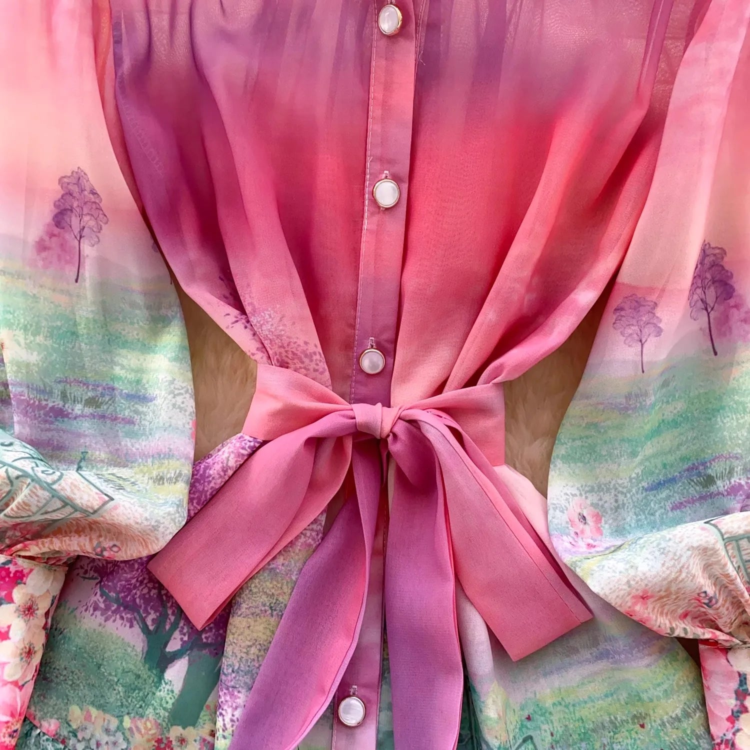 Summer Chiffon Dress Women Sexy Floral Print Ruffle Bandage Holiday Beach Sundress Casual Pink Halter A-line Short Dresses