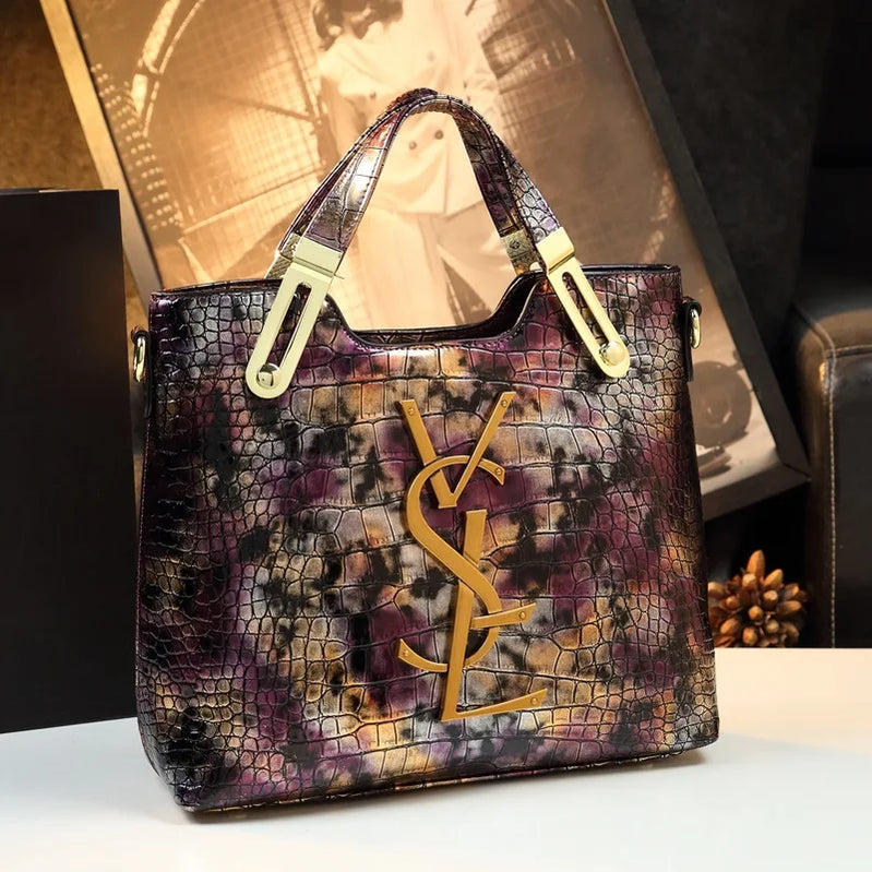 Original Design Genuine Leather Tote Bag for Women Large Capacity Spacious Work Bag Convertible Shoulder Strap Mature Elegant