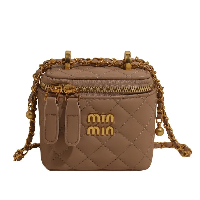 2025 Quilted Bag with Chain Strap for Women, Chic Luxury Crossbody Purse, Elegant Shoulder Bag