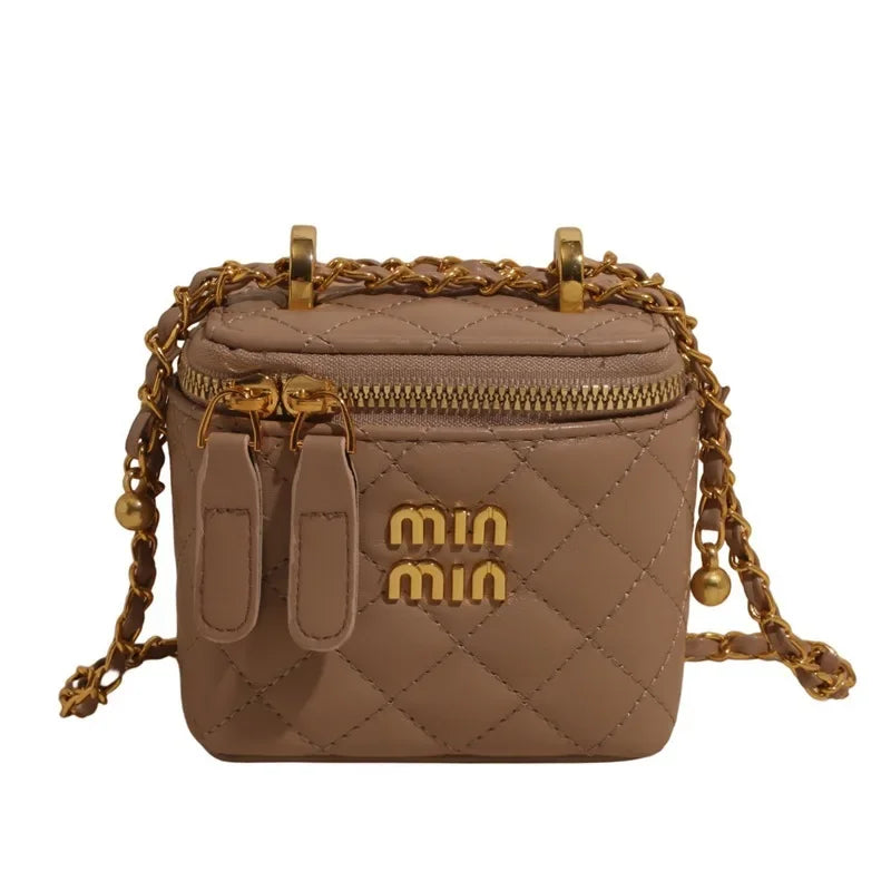 2025 Quilted Bag with Chain Strap for Women, Chic Luxury Crossbody Purse, Elegant Shoulder Bag