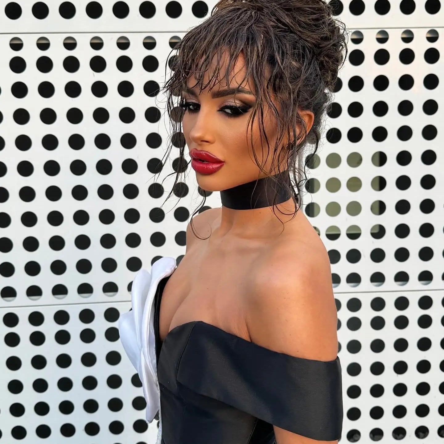 New Arrival Women Sexy Off the Shoulder Big Florals Bodycon Mini Bandage Dress Celebrity Fashion Evening Party Red Carpet Dress