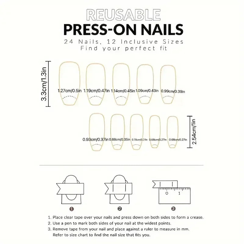 24Pcs Minimalist Fake Nails White French Tip Press On Nails Glossy Medium Almond Shape Full Cover False Nails For Women Girls