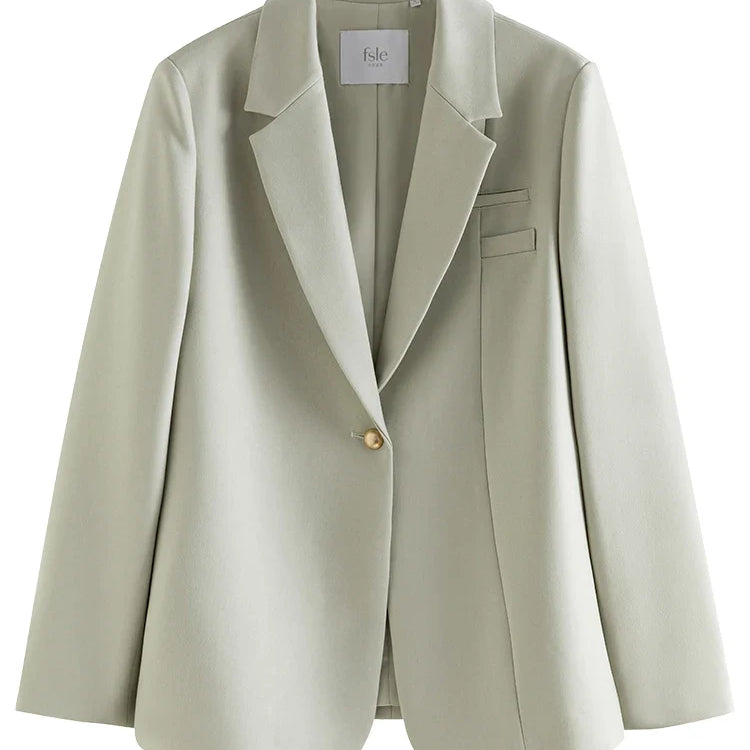 FSLE Korean Style Temperament Suit Jacket for Women Spring New Design Professional Formal Blazer Coats Female 24FS11069