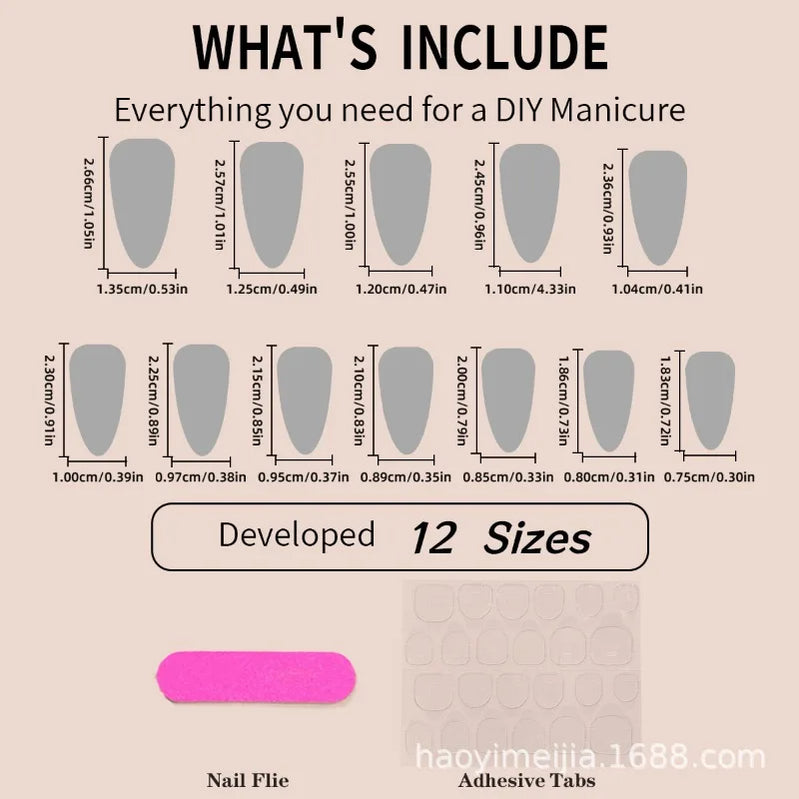 24Pcs Christmas Press-On Nails Collection Almond-Shaped Red French with Santa Claus Design Fake Nails Perfect for Gift To Women