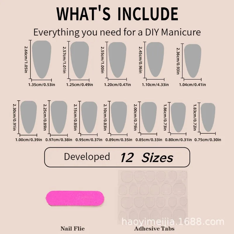 24Pcs Christmas Press-On Nails Collection Almond-Shaped Red French with Santa Claus Design Fake Nails Perfect for Gift To Women