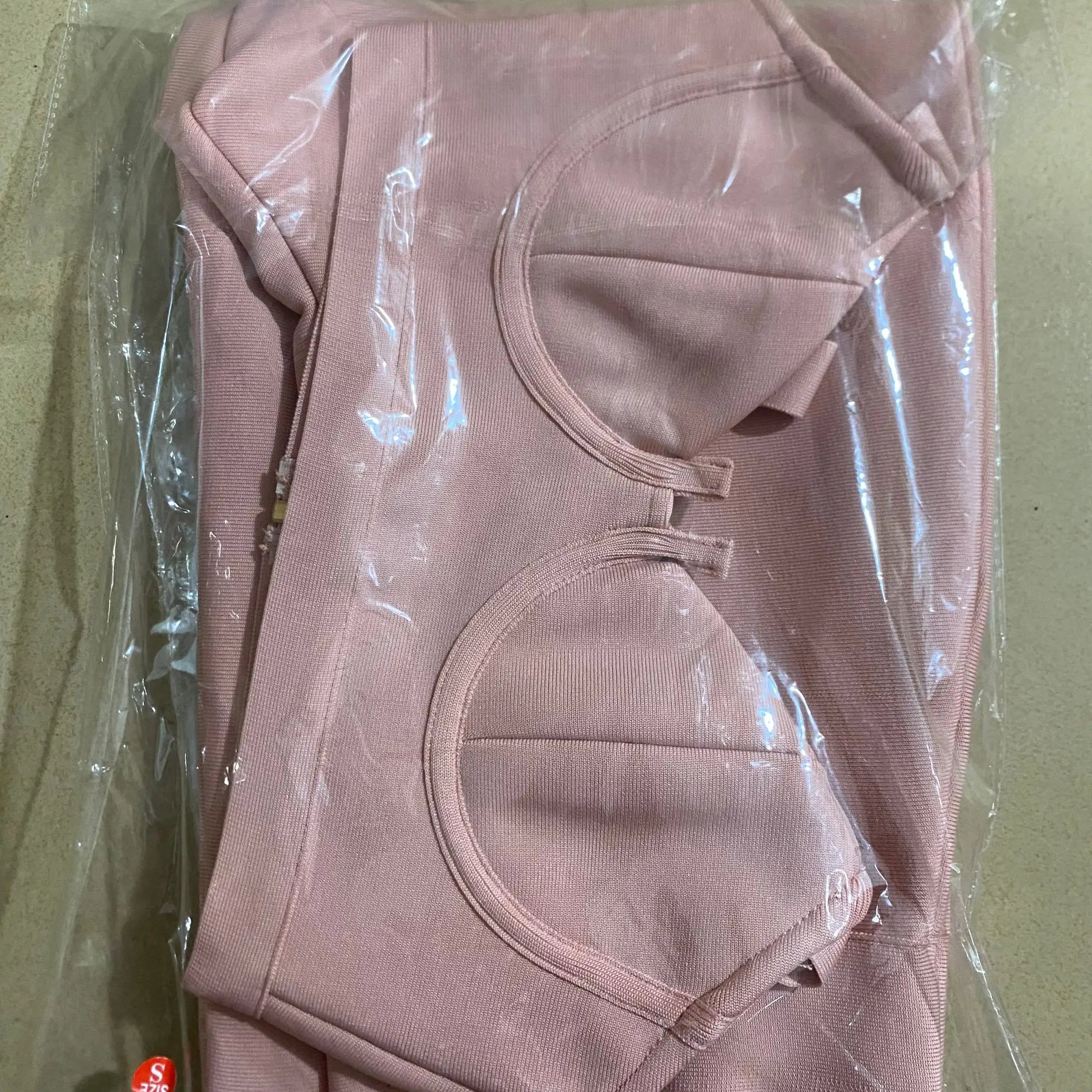 Summer Fashion Celebrity Sexy Bandage Two-piece Set Tight Short Top & High Waist Flared Trousers Pants Set