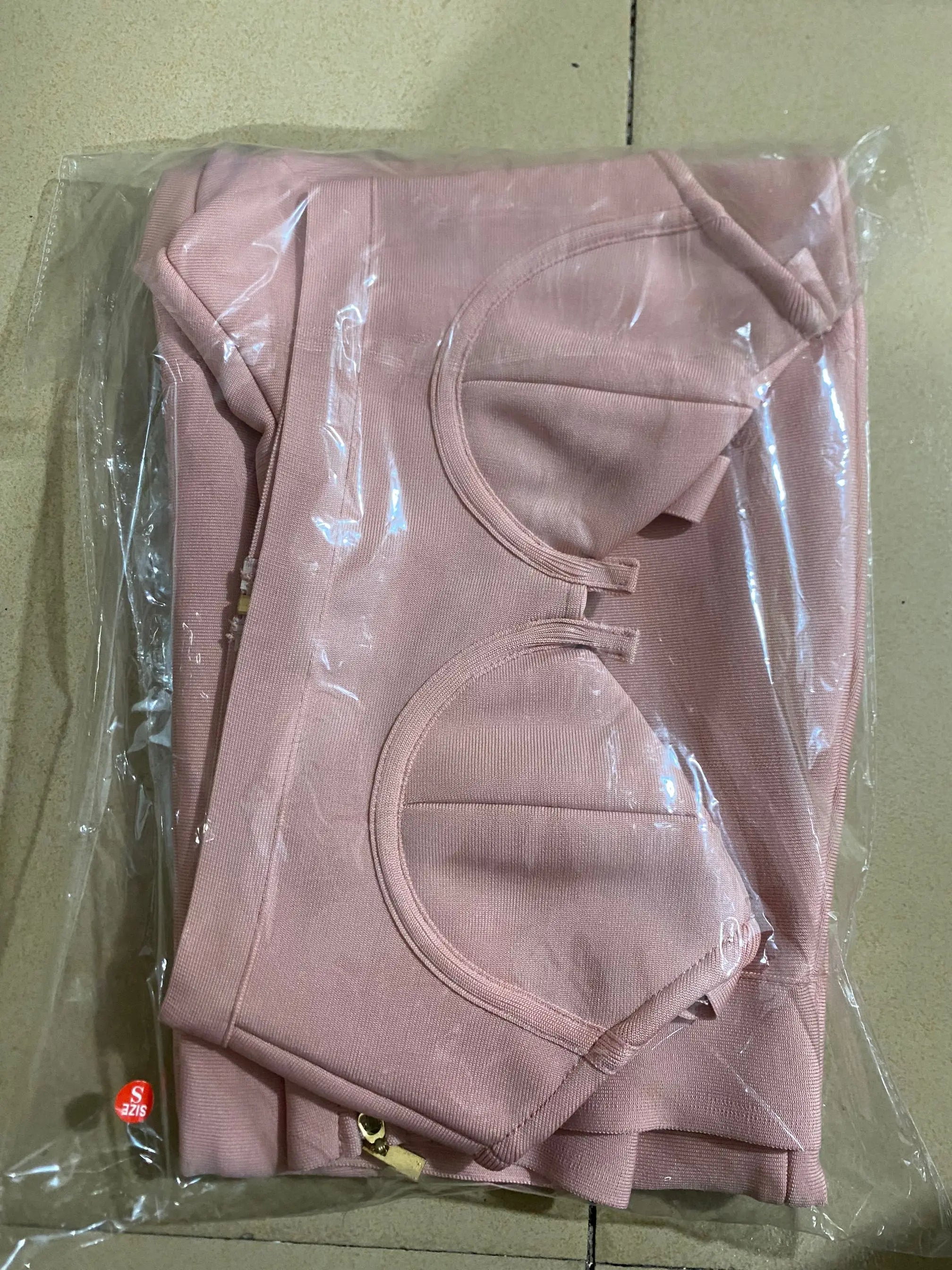 Summer Fashion Celebrity Sexy Bandage Two-piece Set Tight Short Top & High Waist Flared Trousers Pants Set